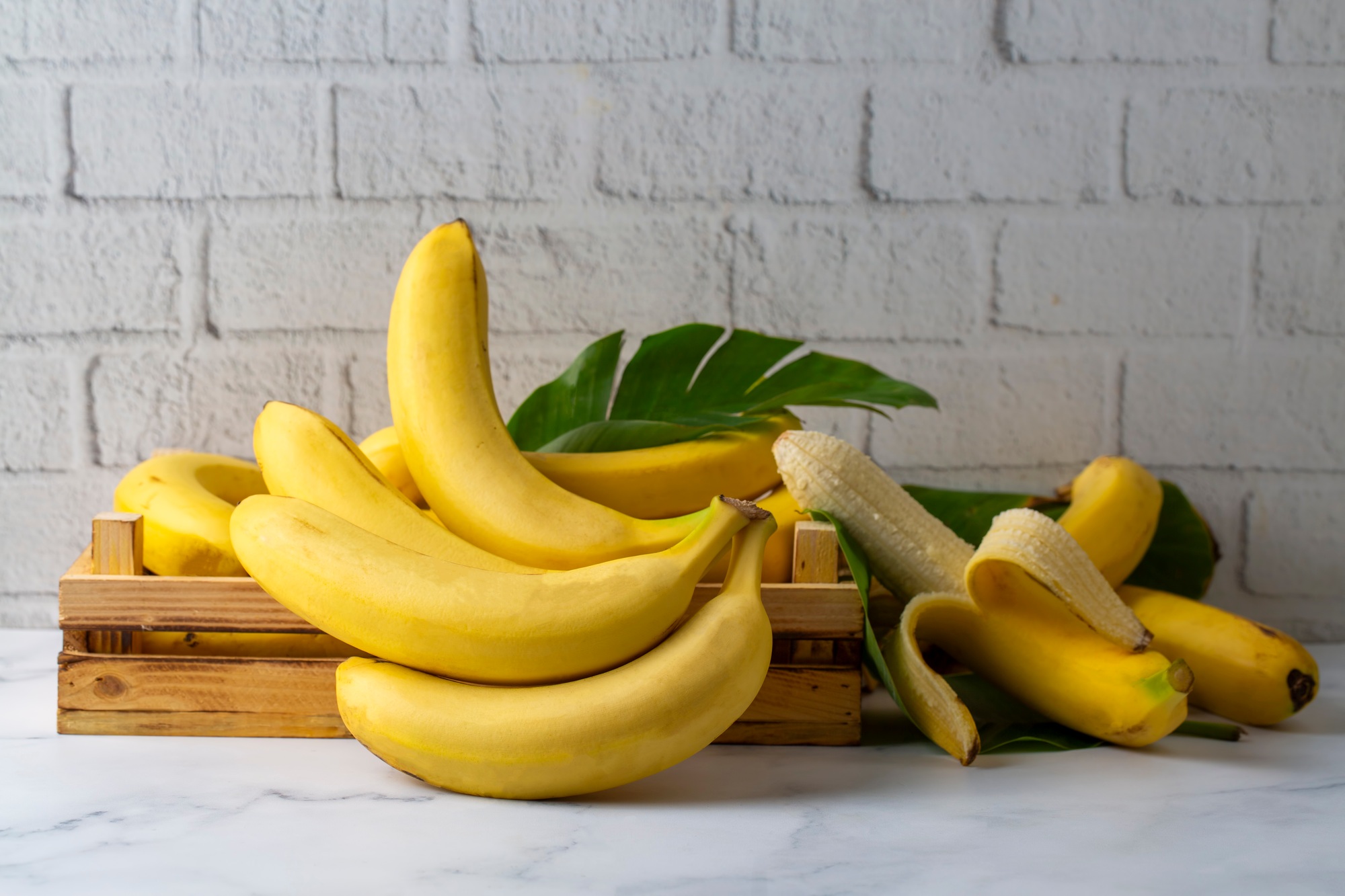 Bunch of Raw Organic Bananas Ready to Eat