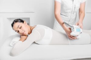 Shot of a woman getting a lpg massage on her buttocks