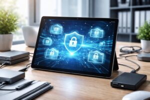 découvrez la tablette windows conçue pour sécuriser les sauvegardes et les accès aux données de santé, alliant performance et protection optimale.