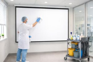 découvrez les meilleures pratiques pour la gestion de l'hygiène et la maintenance des écrans de projection en milieu clinique, assurant sécurité et performance optimale.