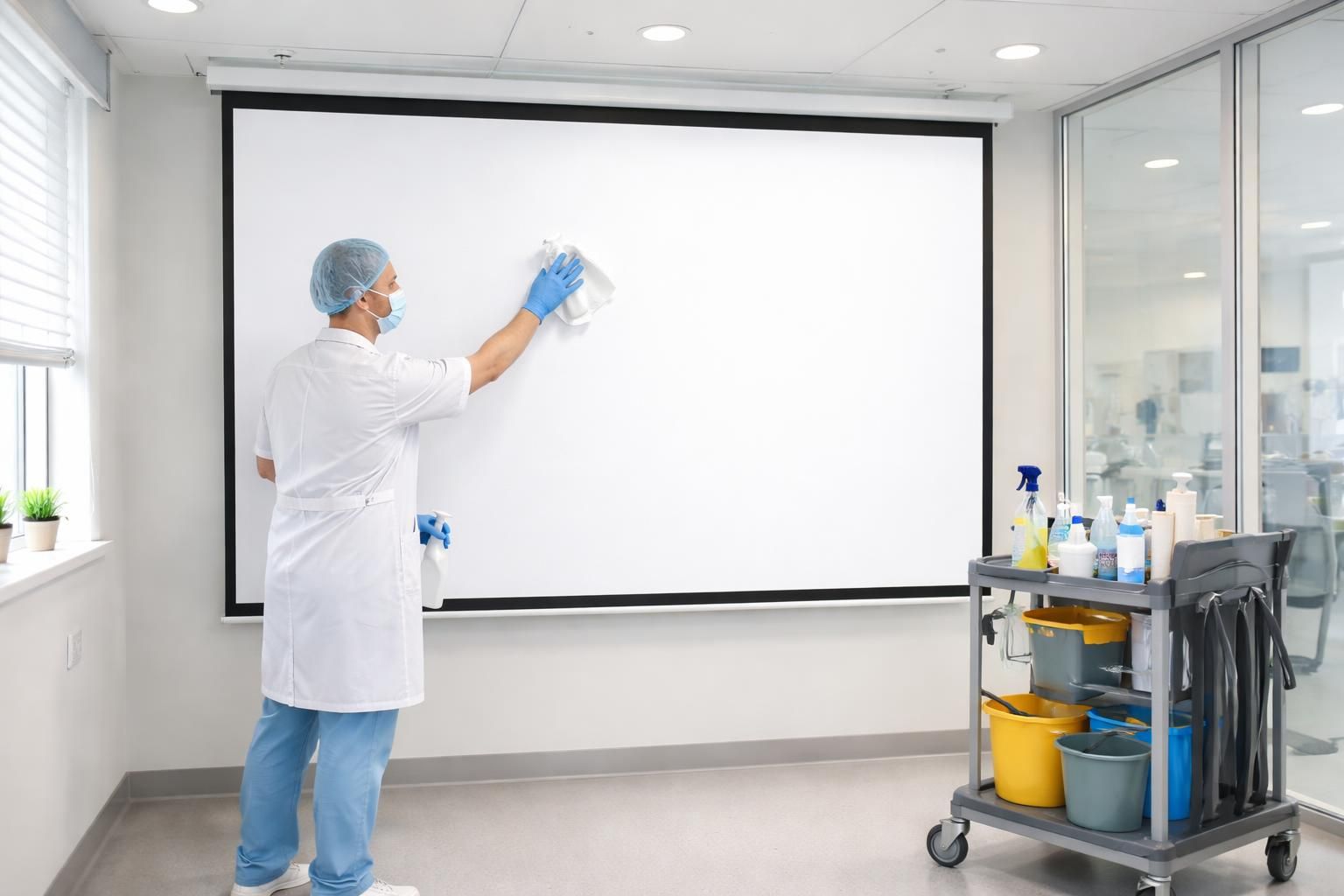 découvrez les meilleures pratiques pour la gestion de l'hygiène et la maintenance des écrans de projection en milieu clinique, assurant sécurité et performance optimale.