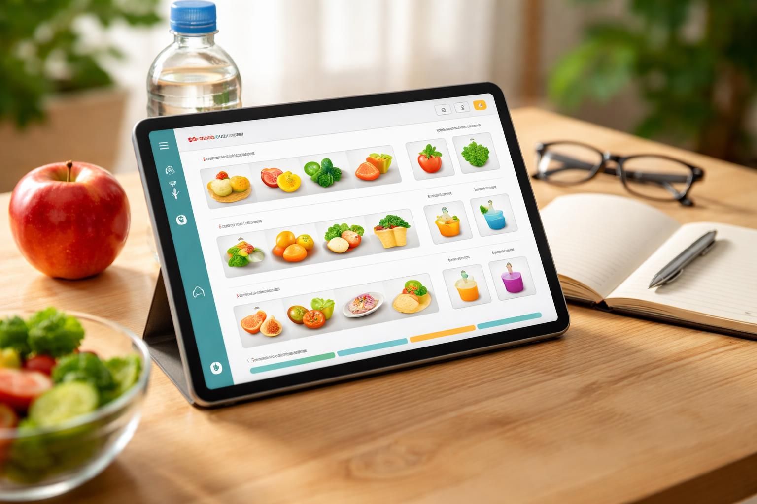 découvrez notre journal alimentaire sur tablette tactile pour un suivi nutrition santé facile et personnalisé. contrôlez votre alimentation et améliorez votre bien-être au quotidien.