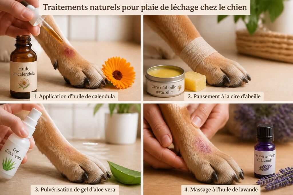 découvrez un comparatif des traitements naturels efficaces pour soigner une plaie de léchage chez le chien et favoriser sa guérison naturellement.