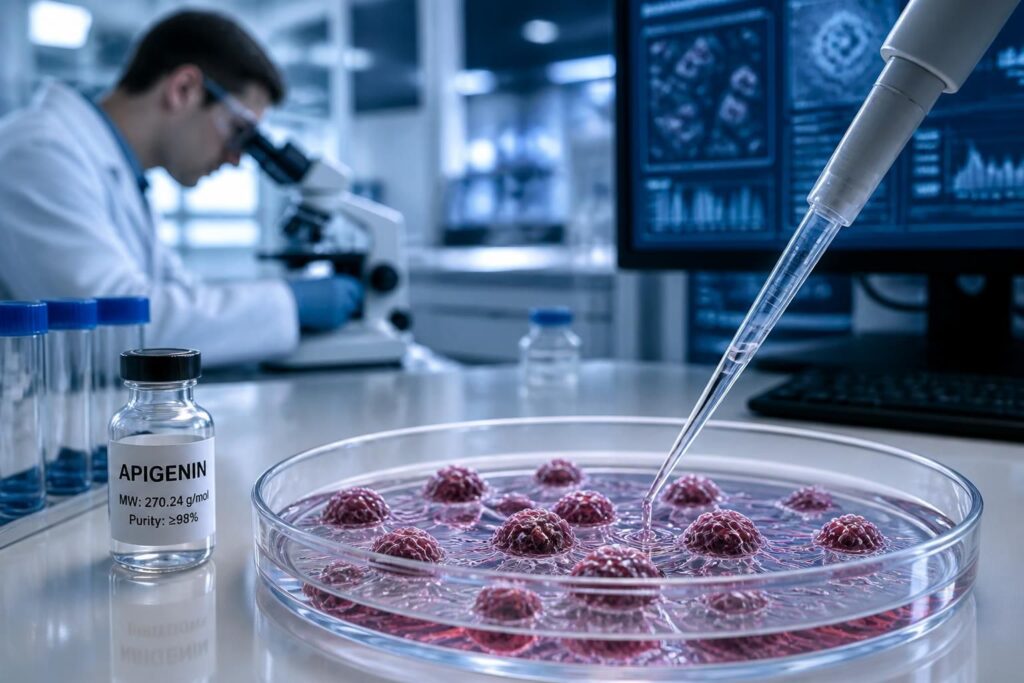 découvrez les avancées prometteuses de l'apigénine dans la lutte contre le cancer, avec des résultats encourageants sur le traitement du plancher cellulaire.